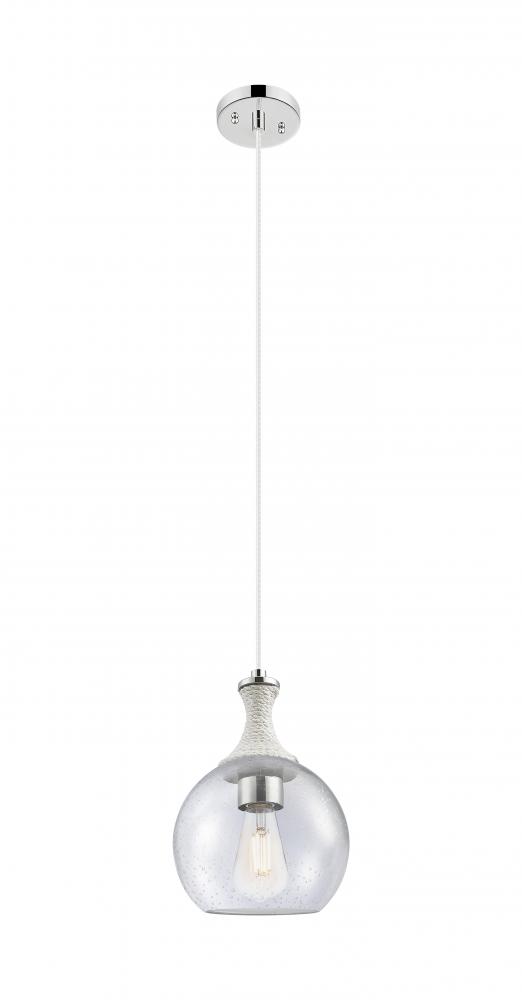 Astor - 1 Light - 8 inch - Polished Nickel - Cord hung - Mini Pendant
