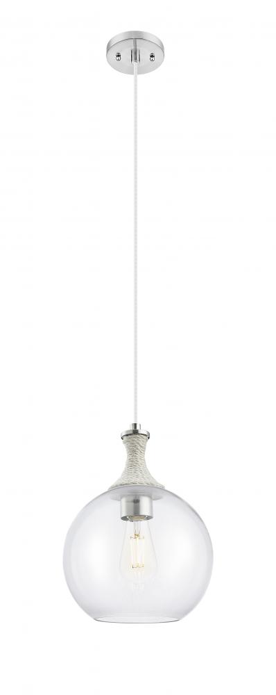 Astor - 1 Light - 10 inch - Brushed Satin Nickel - Cord hung - Mini Pendant