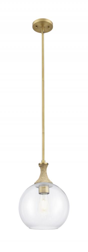 Astor - 1 Light - 10 inch - Brushed Brass - Mini Pendant