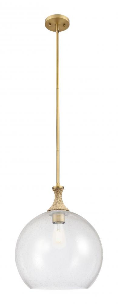 Astor - 1 Light - 14 inch - Brushed Brass - Pendant