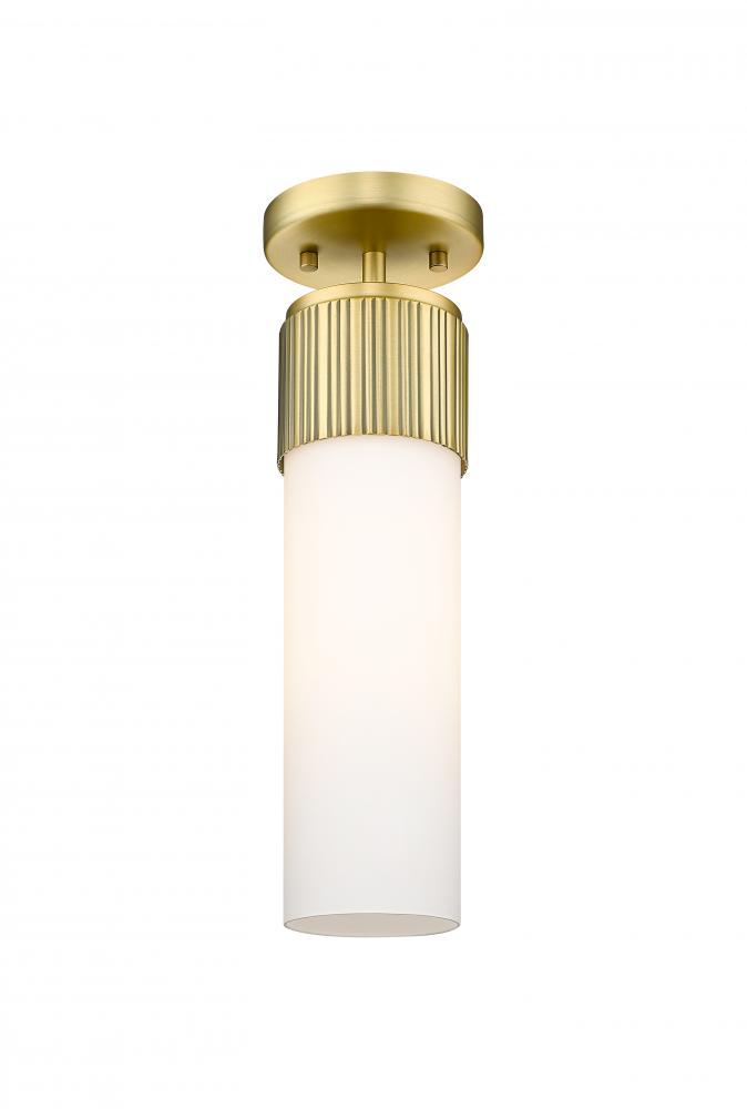 Bolivar - 1 Light - 5 inch - Brushed Brass - Semi-Flush Mount