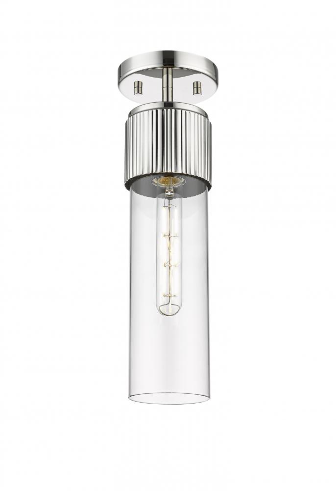 Bolivar - 1 Light - 5 inch - Polished Nickel - Semi-Flush Mount