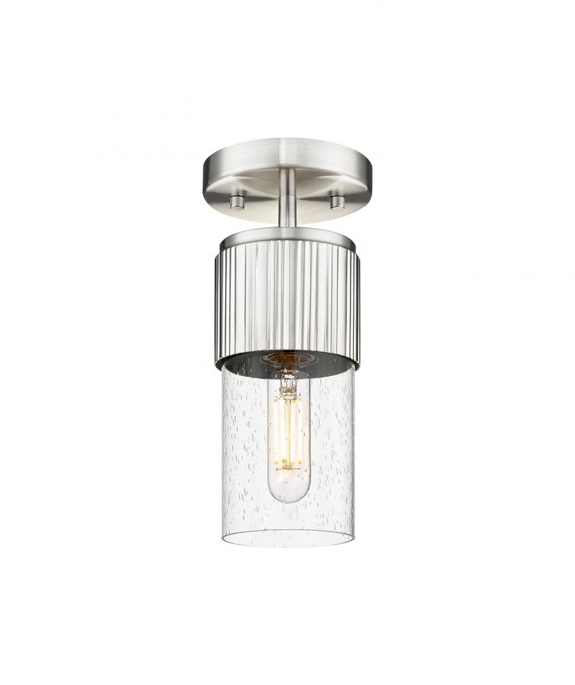 Bolivar - 1 Light - 5 inch - Satin Nickel - Semi-Flush Mount