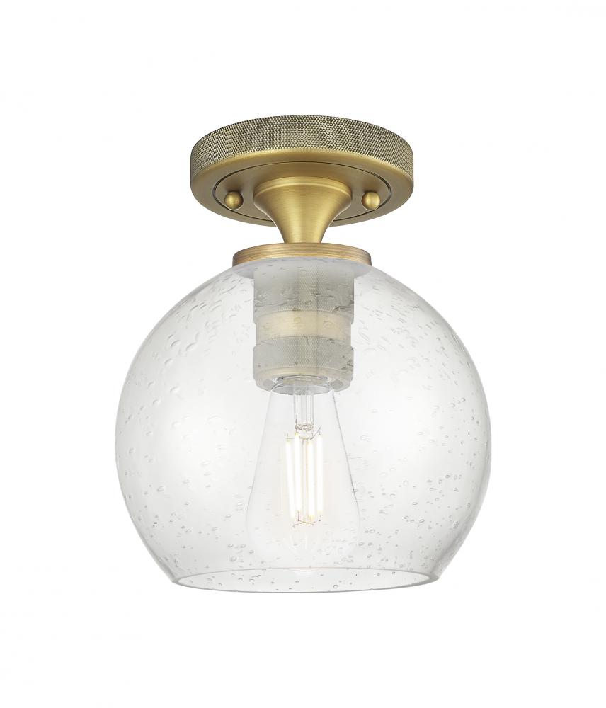 Crown Point - 1 Light - 6 inch - Brushed Brass - Flush Mount