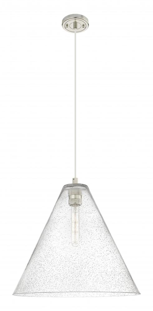 Crown Point - 1 Light - 16 inch - Polished Nickel - Pendant