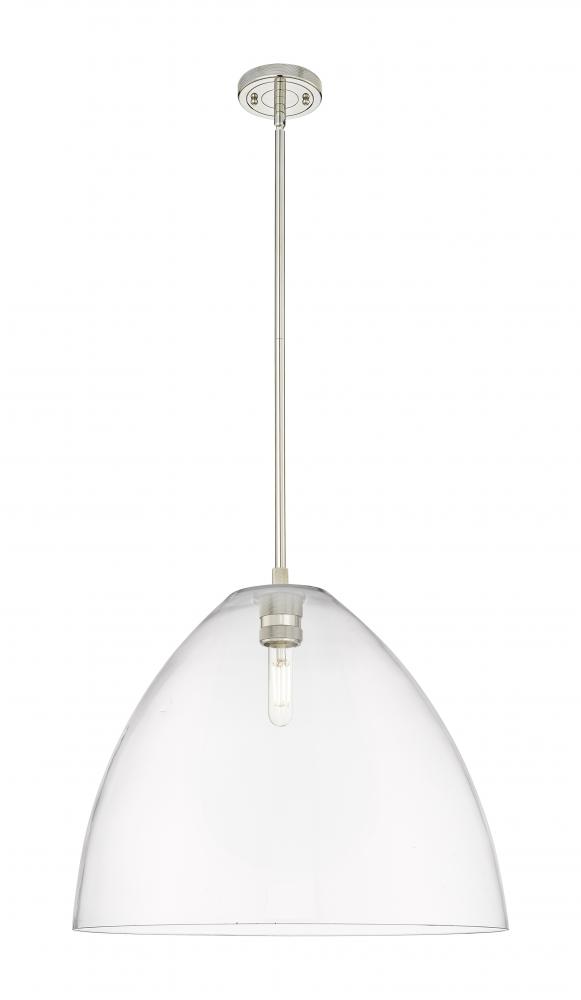 Crown Point - 1 Light - 16 inch - Polished Nickel - Pendant