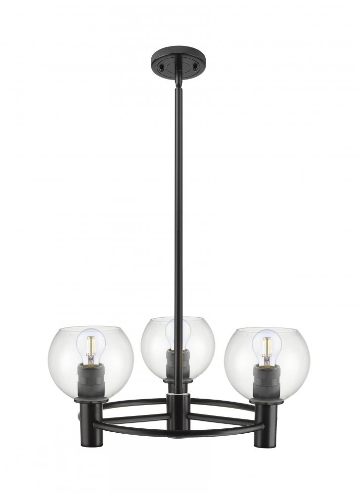Crown Point - 3 Light - 20 inch - Matte Black - Pendant