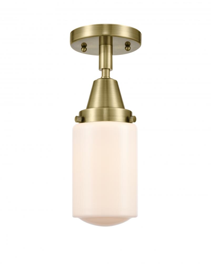Dover - 1 Light - 5 inch - Antique Brass - Semi-Flush Mount