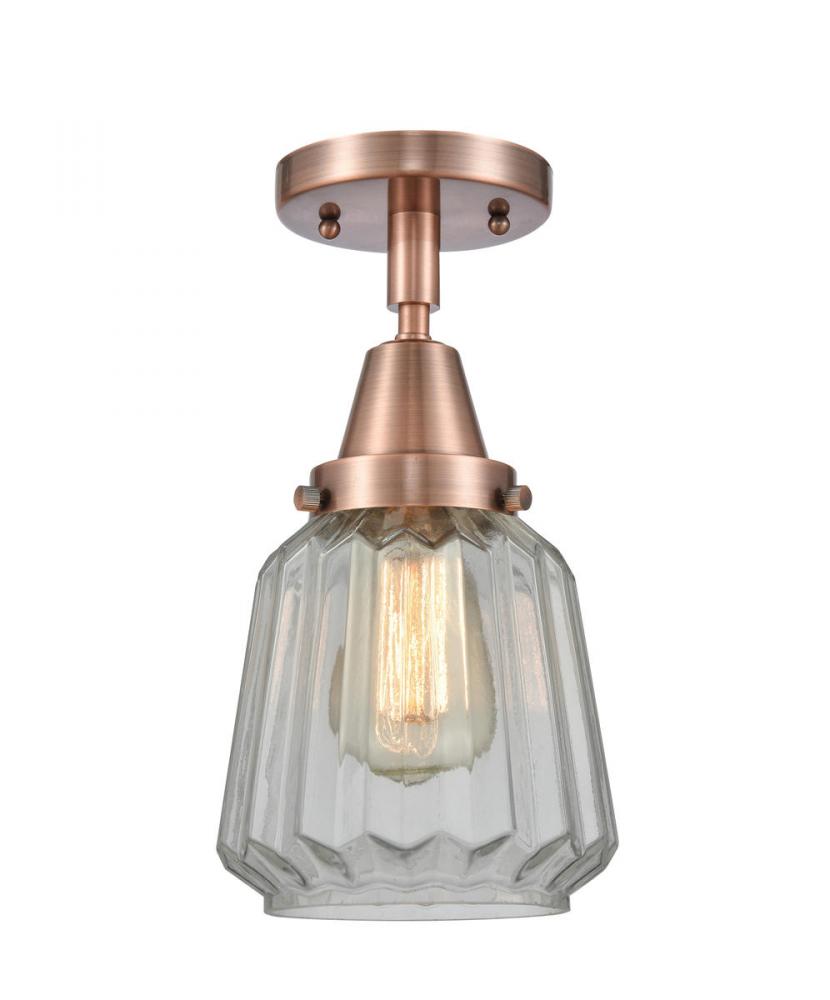 Chatham - 1 Light - 7 inch - Antique Copper - Semi-Flush Mount