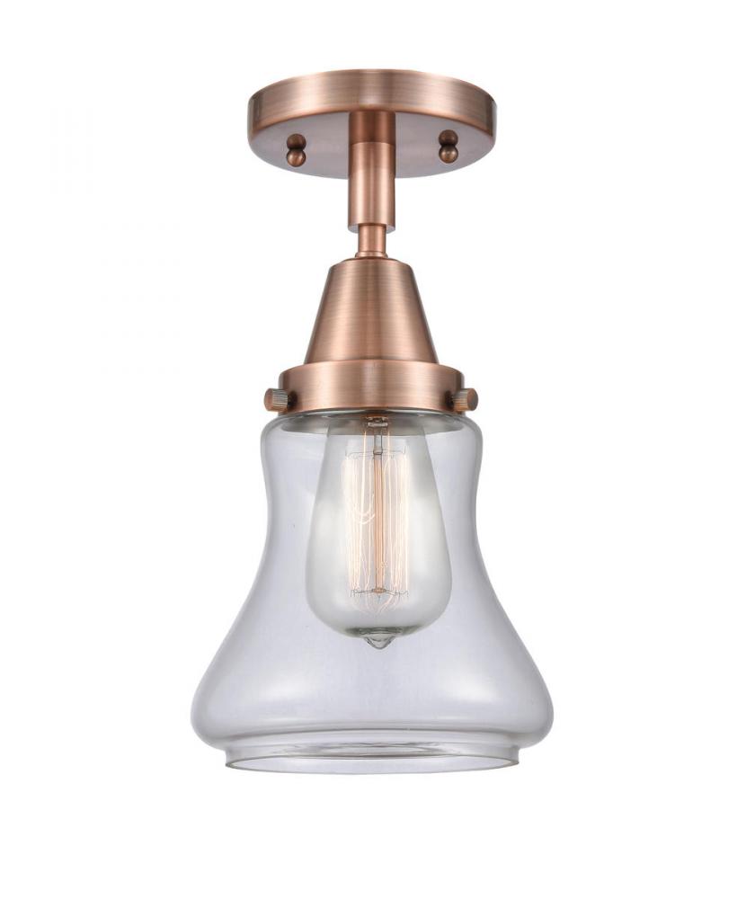 Bellmont - 1 Light - 6 inch - Antique Copper - Semi-Flush Mount