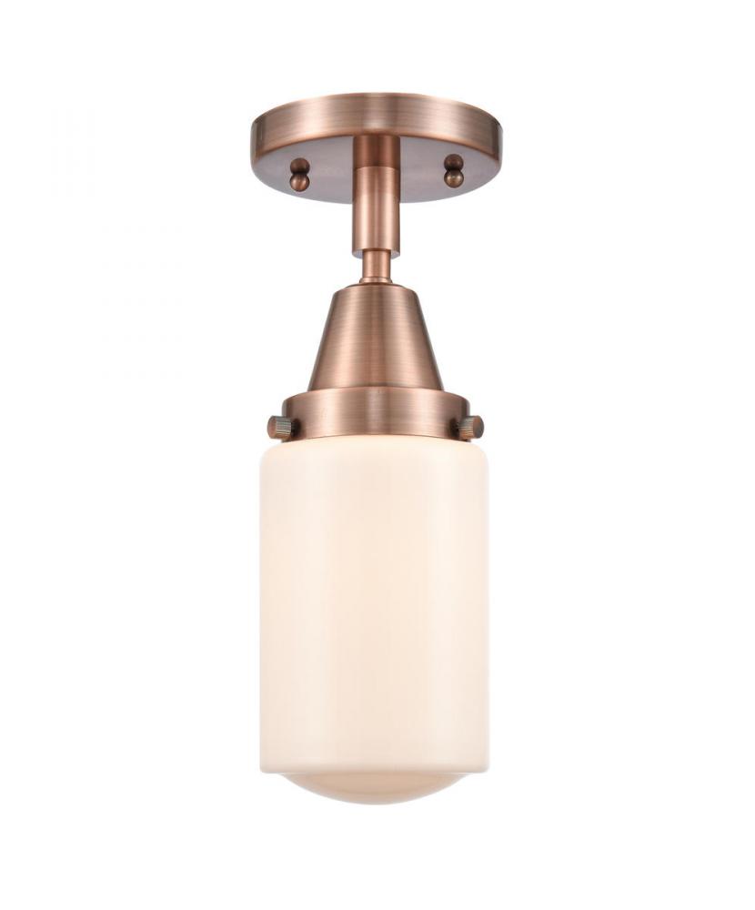 Dover - 1 Light - 5 inch - Antique Copper - Semi-Flush Mount