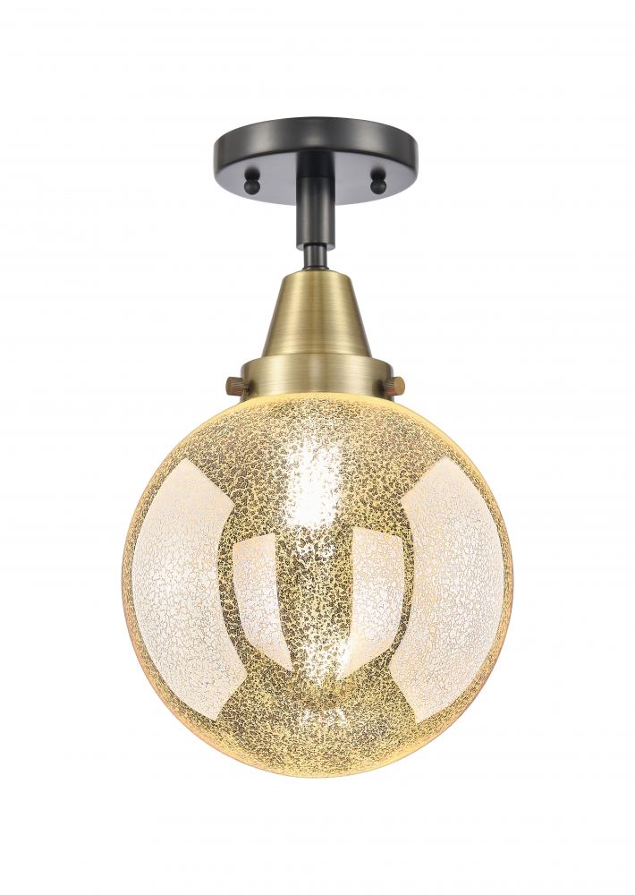 Beacon - 1 Light - 8 inch - Black Antique Brass - Semi-Flush Mount