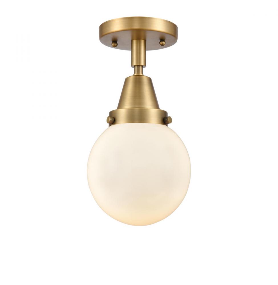 Beacon - 1 Light - 6 inch - Brushed Brass - Semi-Flush Mount