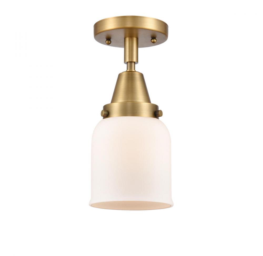 Bell - 1 Light - 5 inch - Brushed Brass - Semi-Flush Mount