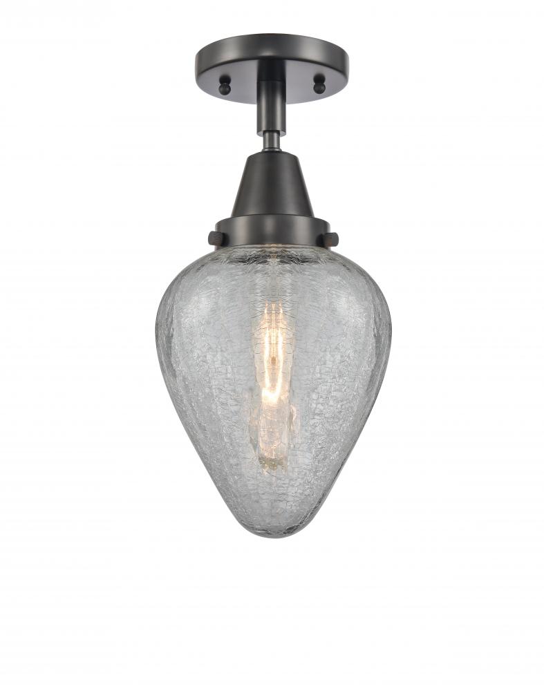 Geneseo - 1 Light - 7 inch - Matte Black - Semi-Flush Mount