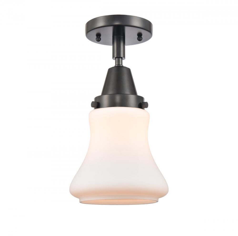 Bellmont - 1 Light - 6 inch - Matte Black - Semi-Flush Mount