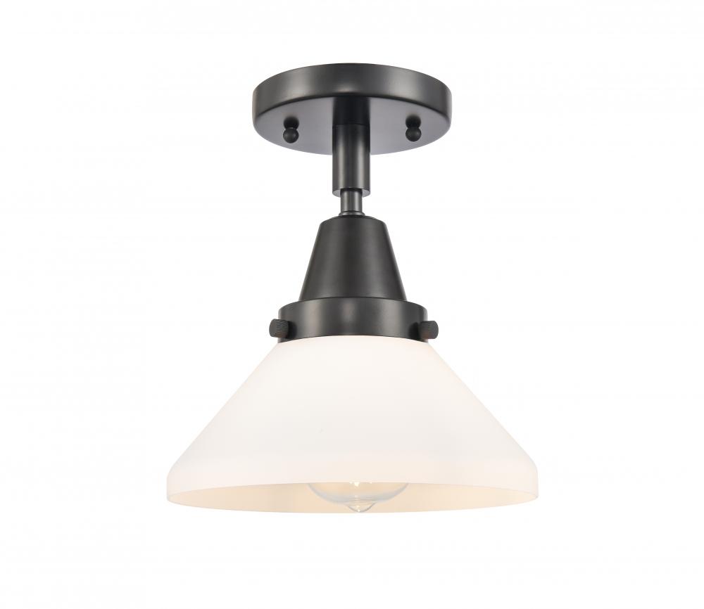 Caden - 1 Light - 8 inch - Matte Black - Semi-Flush Mount