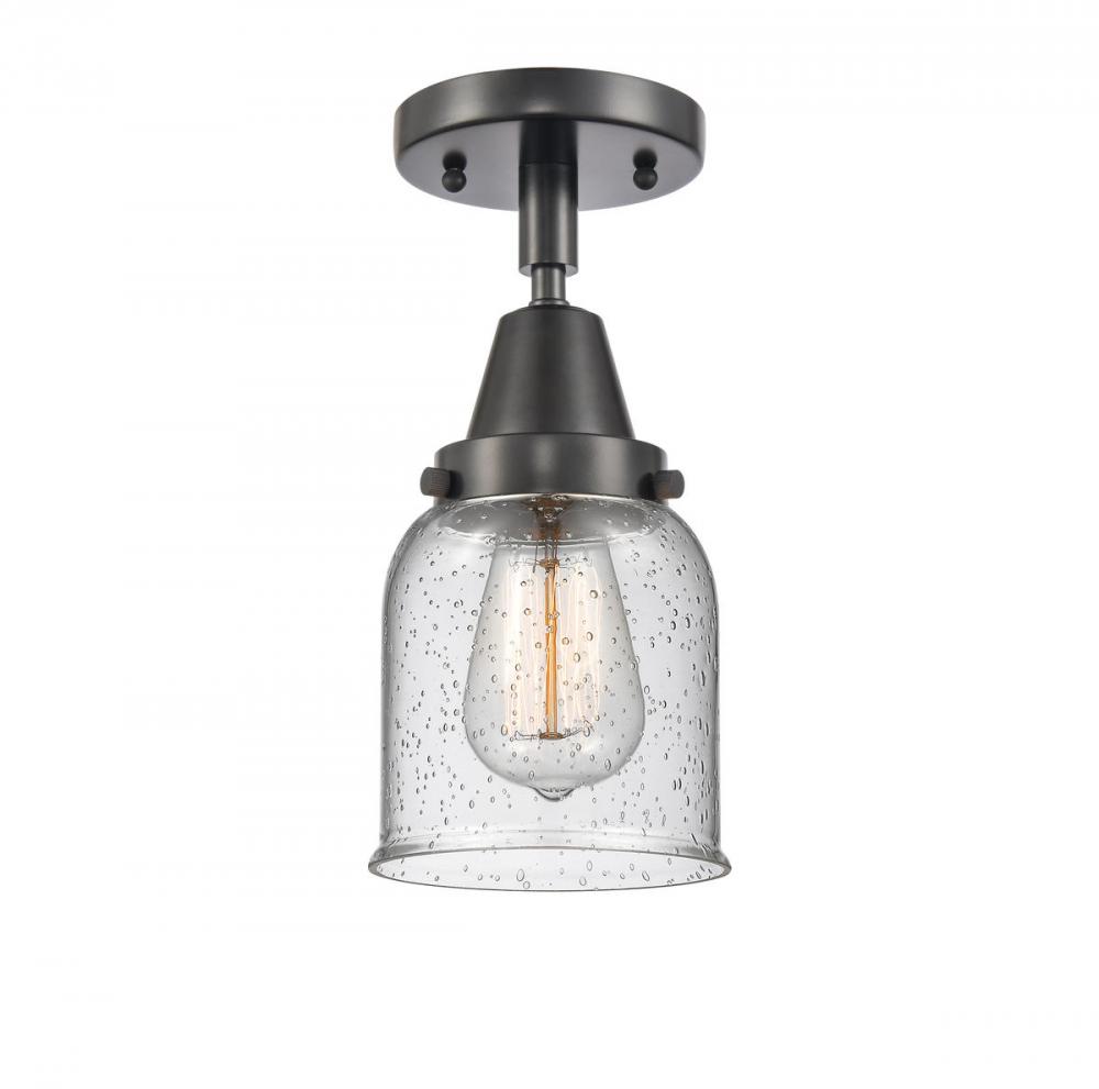 Bell - 1 Light - 5 inch - Matte Black - Semi-Flush Mount