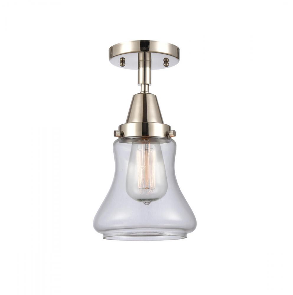 Bellmont - 1 Light - 6 inch - Polished Nickel - Semi-Flush Mount