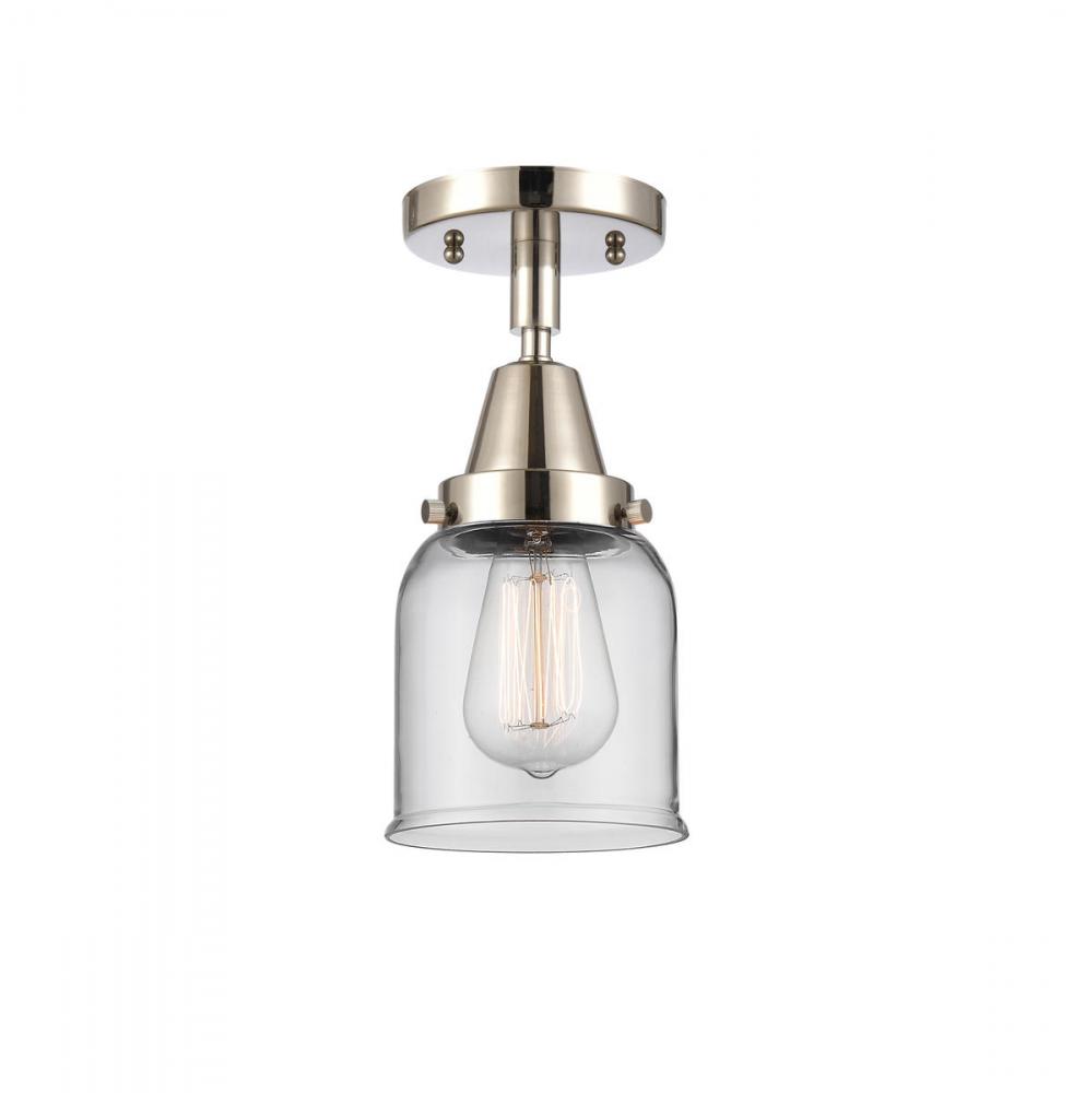 Bell - 1 Light - 5 inch - Polished Nickel - Semi-Flush Mount