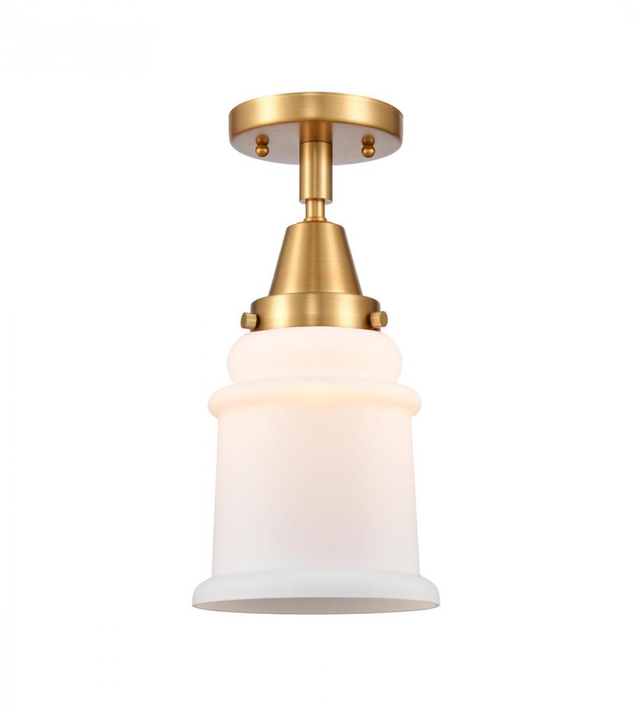 Canton - 1 Light - 6 inch - Satin Gold - Semi-Flush Mount