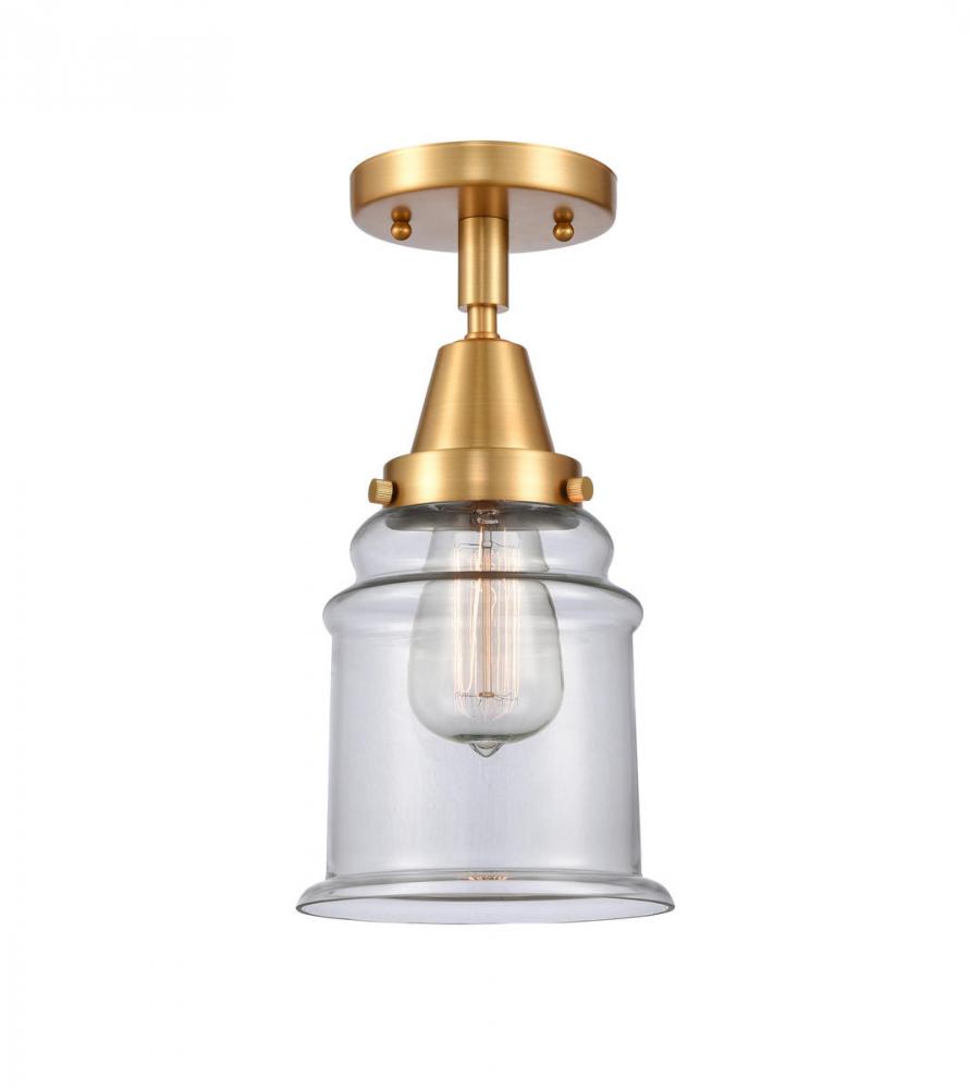Canton - 1 Light - 6 inch - Satin Gold - Semi-Flush Mount
