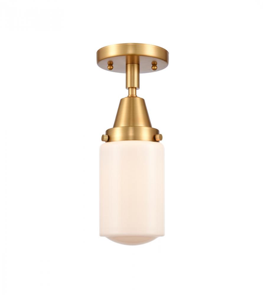 Dover - 1 Light - 5 inch - Satin Gold - Semi-Flush Mount