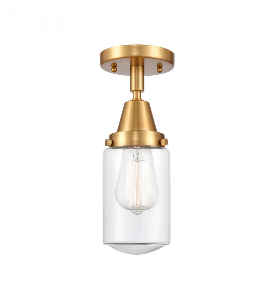 Dover - 1 Light - 5 inch - Satin Gold - Semi-Flush Mount