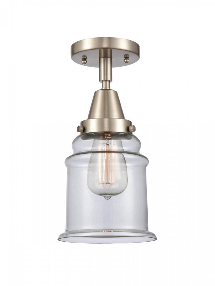 Canton - 1 Light - 6 inch - Brushed Satin Nickel - Semi-Flush Mount