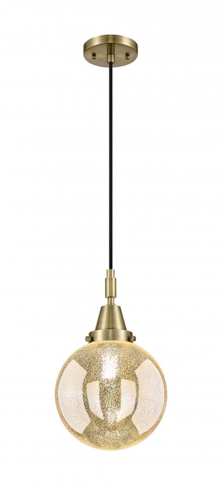 Beacon - 1 Light - 8 inch - Antique Brass - Mini Pendant