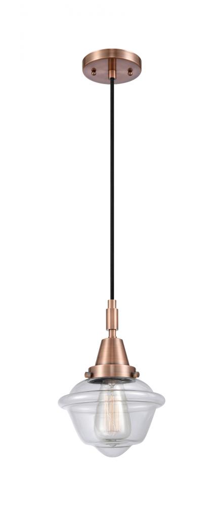 Oxford - 1 Light - 8 inch - Antique Copper - Mini Pendant