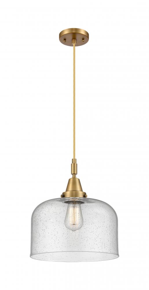 Bell - 1 Light - 12 inch - Brushed Brass - Mini Pendant