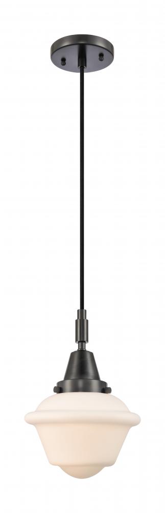 Oxford - 1 Light - 8 inch - Matte Black - Mini Pendant