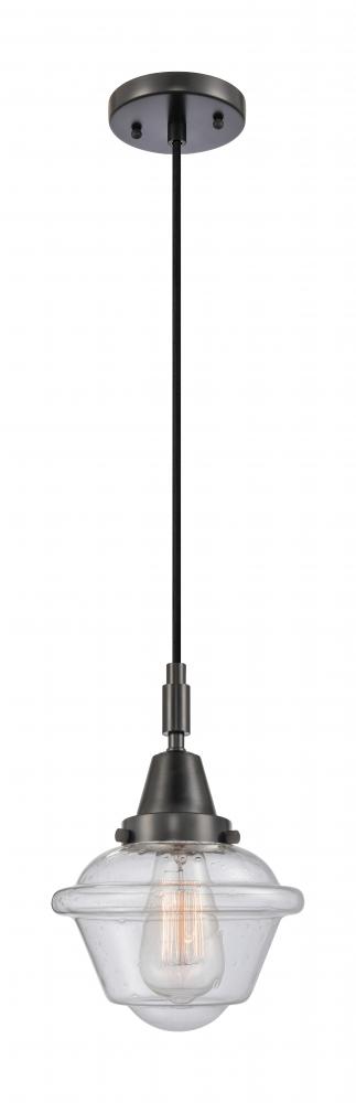 Oxford - 1 Light - 8 inch - Matte Black - Mini Pendant