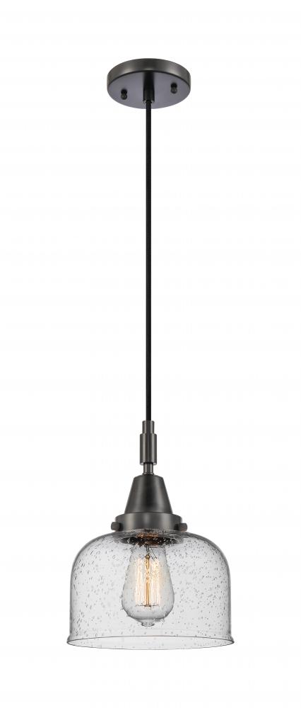 Bell - 1 Light - 8 inch - Matte Black - Mini Pendant