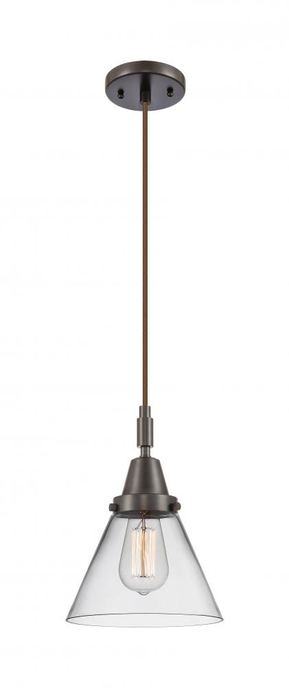 Cone - 1 Light - 8 inch - Oil Rubbed Bronze - Mini Pendant