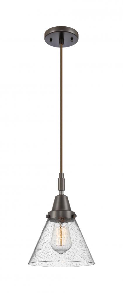 Cone - 1 Light - 8 inch - Oil Rubbed Bronze - Mini Pendant