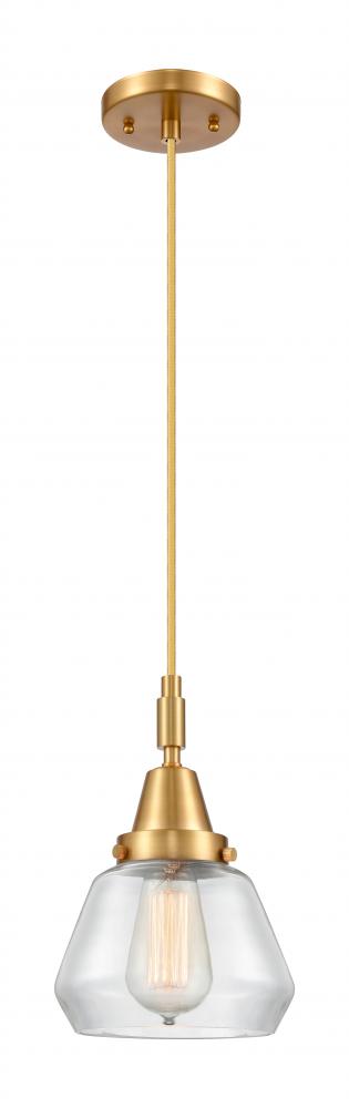 Fulton - 1 Light - 7 inch - Satin Gold - Mini Pendant