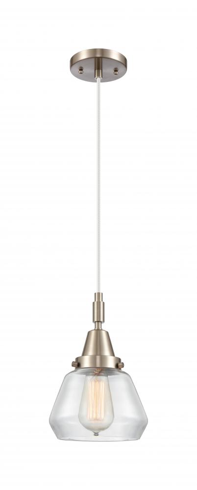 Fulton - 1 Light - 7 inch - Brushed Satin Nickel - Mini Pendant