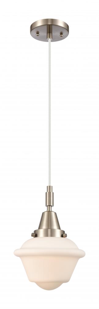 Oxford - 1 Light - 8 inch - Brushed Satin Nickel - Mini Pendant