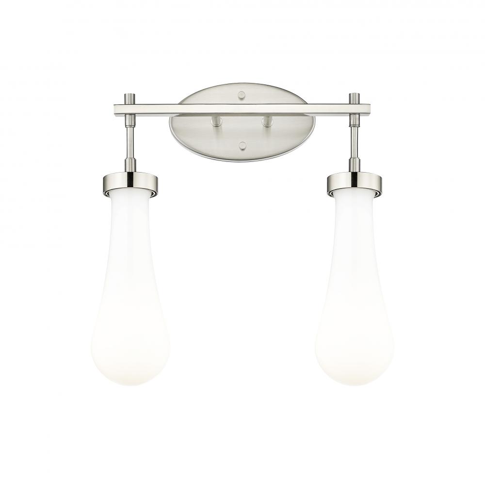 Owego - 2 Light - 17 inch - Satin Nickel - Bath Vanity Light