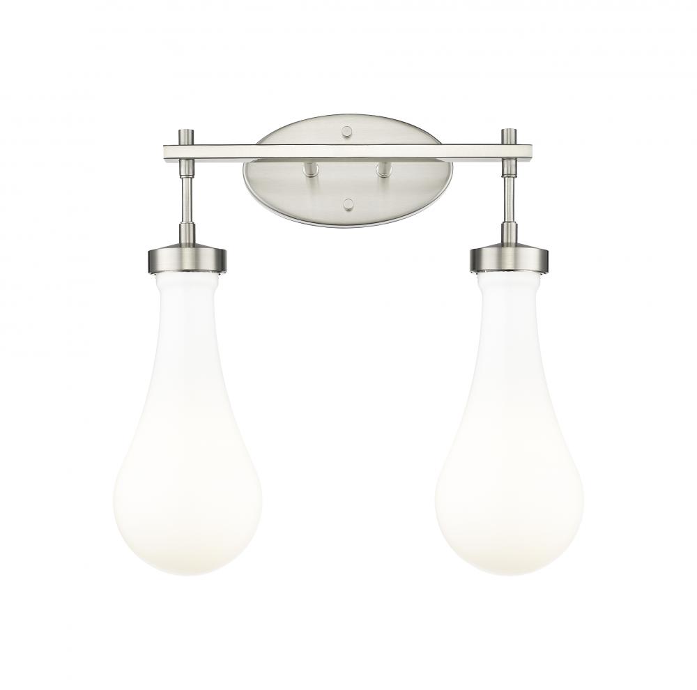 Owego - 2 Light - 17 inch - Satin Nickel - Bath Vanity Light