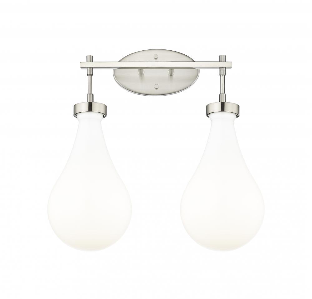 Owego - 2 Light - 17 inch - Satin Nickel - Bath Vanity Light