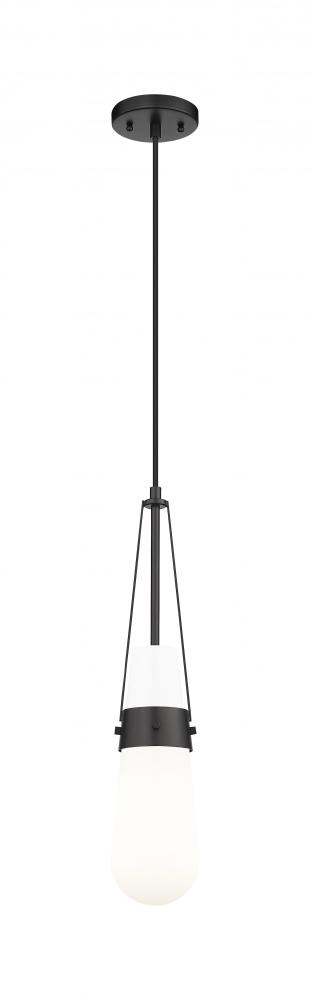 Milan - 1 Light - 4 inch - Matte Black - Pendant