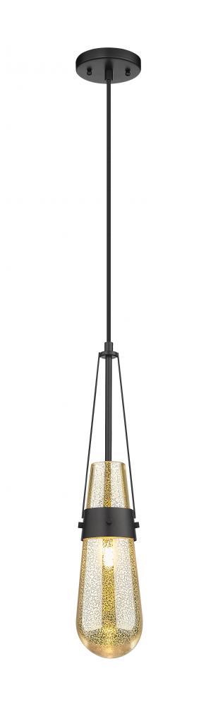 Milan - 1 Light - 4 inch - Matte Black - Pendant
