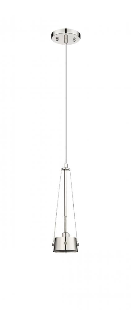 Milan - 1 Light - 4 inch - Polished Nickel - Pendant