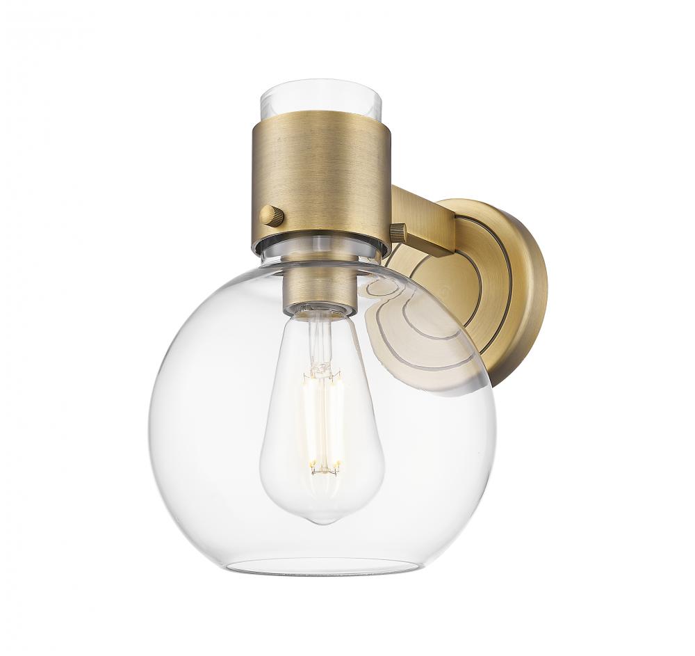 Lawton Sphere - 1 Light - 8 inch - Brushed Brass - Sconce