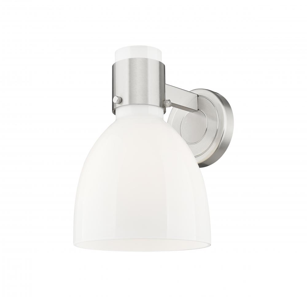 Lawton Bell - 1 Light - 8 inch - Satin Nickel - Sconce