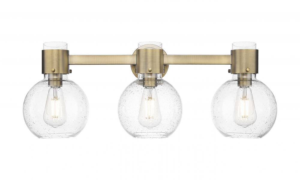 Lawton Sphere - 3 Light - 27 inch - Brushed Brass - Bath Vanity Light