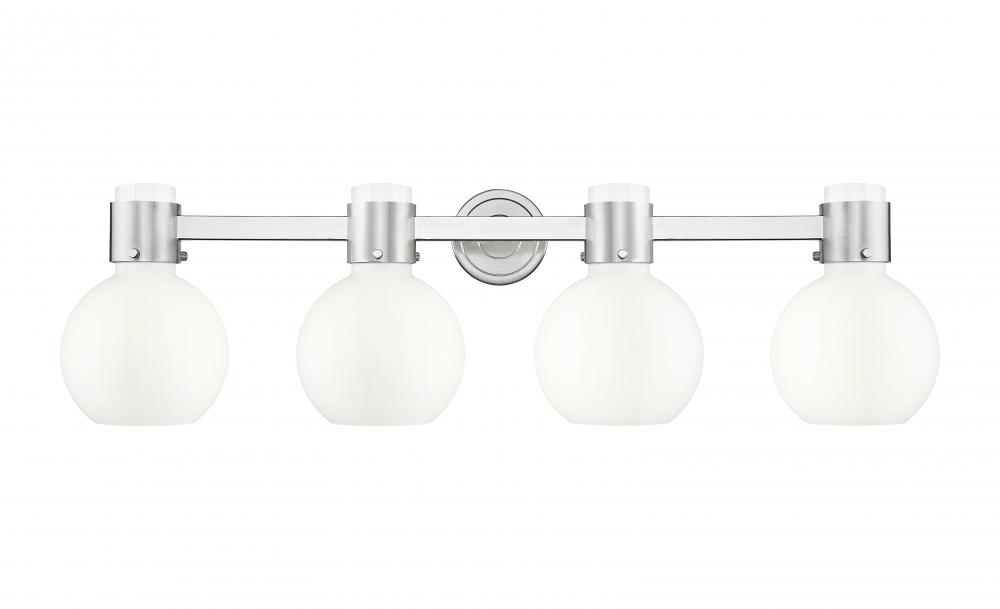 Lawton Sphere - 4 Light - 27 inch - Brushed Satin Nickel - Bath Vanity Light